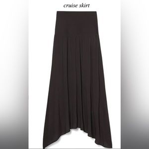 Cabi Cruise 2-in-1 Convertible Skirt Dress Black Medium Classic Asymmetric Hem
